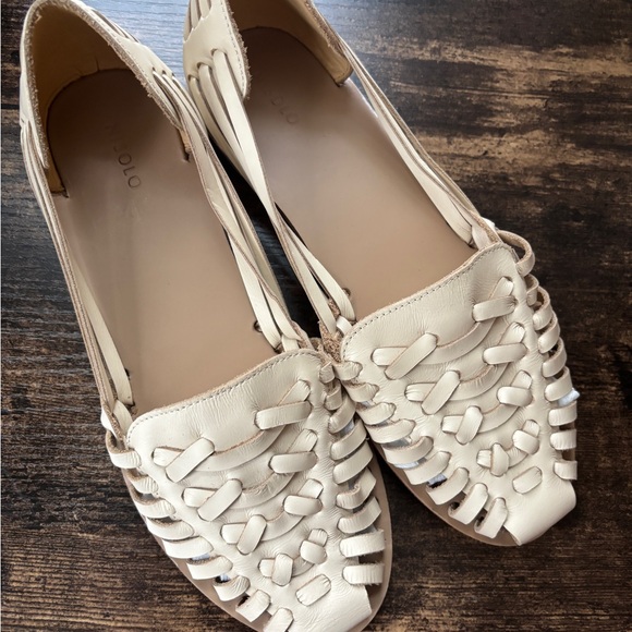 Nisolo Women's Huaraches Bone size 9 Leather - Picture 2 of 5